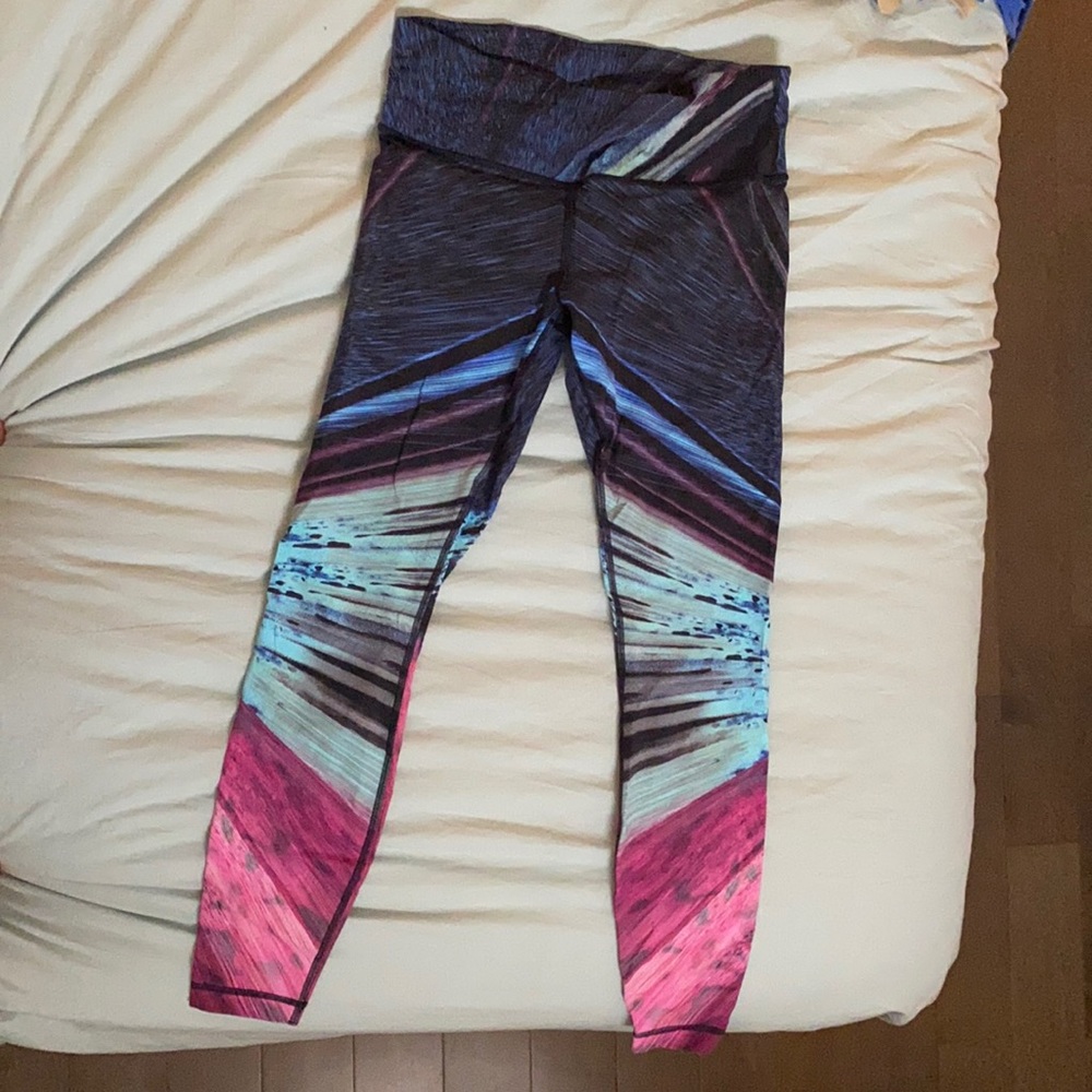 Lulu lemon leggings multicolor size 10